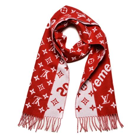 louis vuitton x supreme scarf replica|louis vuitton wool cashmere scarf.